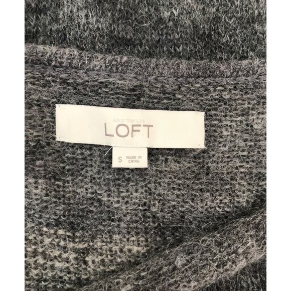 LOFT Textured Striped Cowl Neck Sweater - Picture 4 of 5